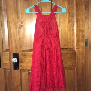 Red dress with a bow!